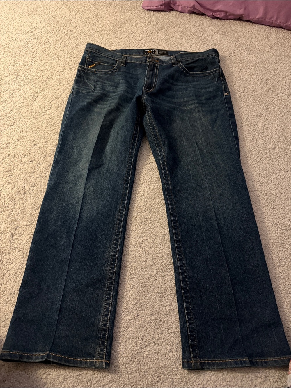 Ariat Men's Dark Blue Bootcut Jeans